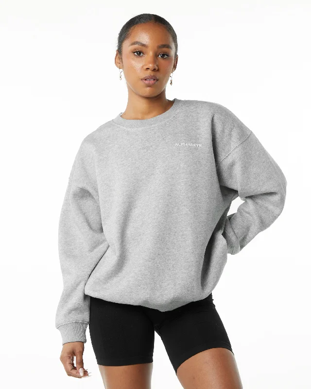 Classic Crew - Heather Grey