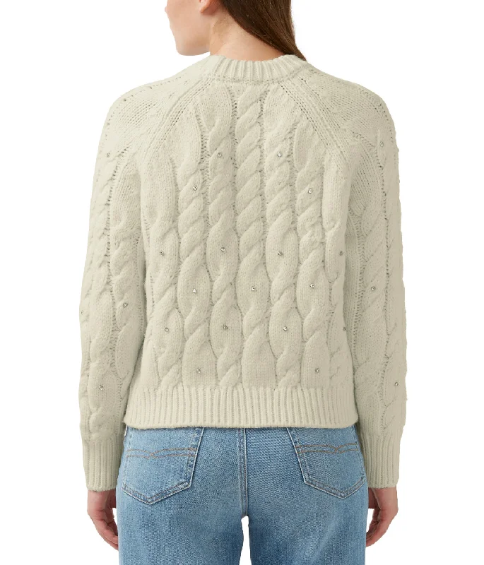 Magari LS Crewneck Cable Sweater