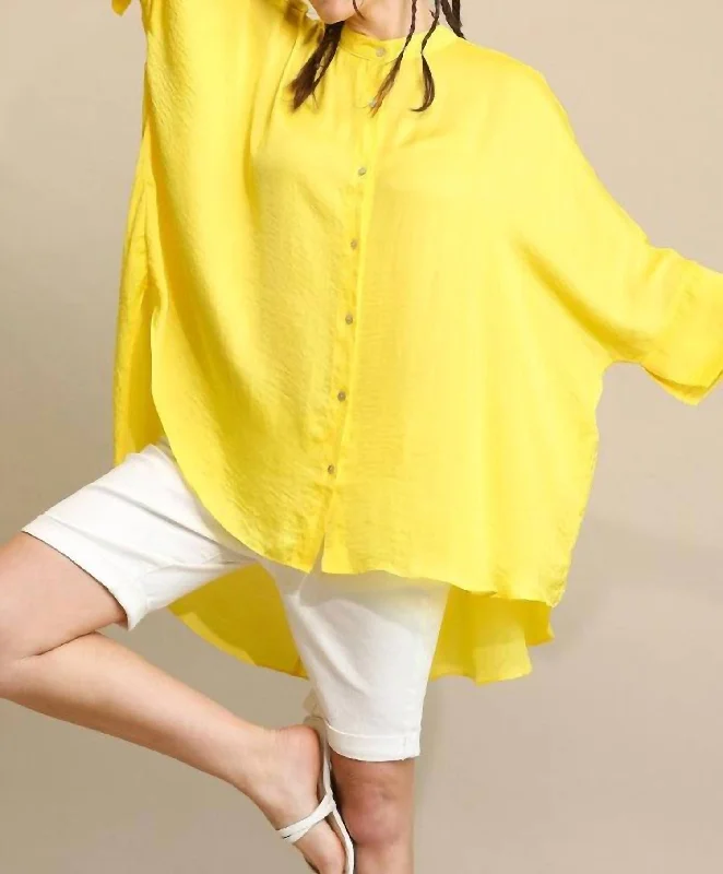 Never Let Go Tunic In Lemon