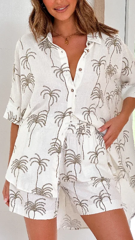 Zaina Button Up Shirt - Bangalow Print