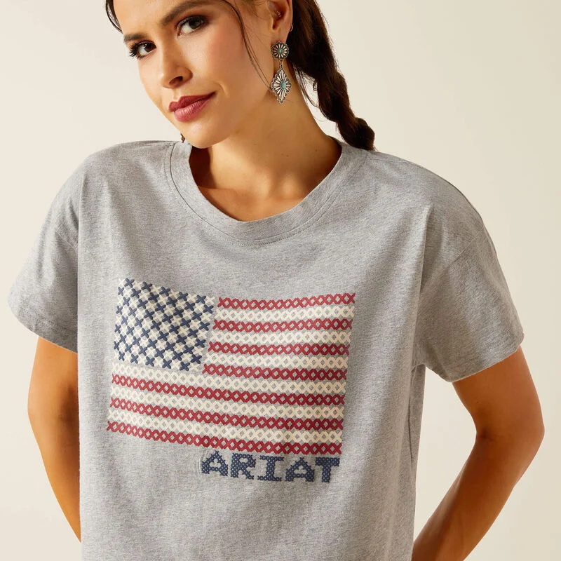 Ariat Home Spun Flag Tee