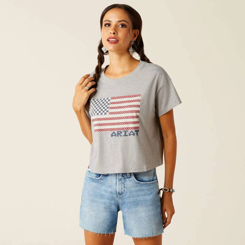 Ariat Home Spun Flag Tee