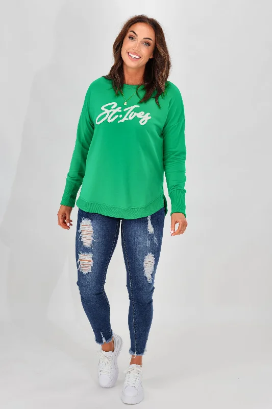 Betty Basics Lucy French Terry Sweat Jade