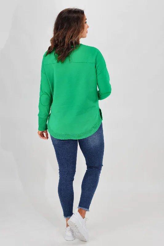 Betty Basics Lucy French Terry Sweat Jade