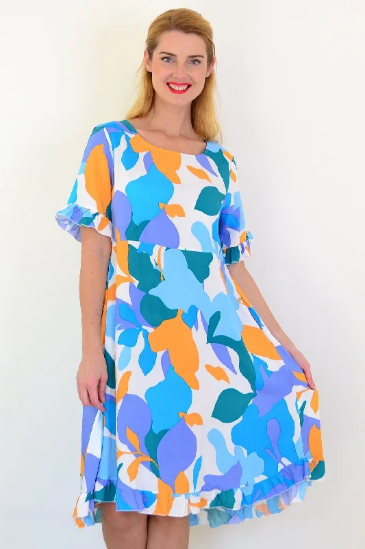 Colourful Abstract Summer Dress