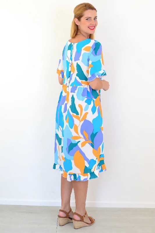 Colourful Abstract Summer Dress