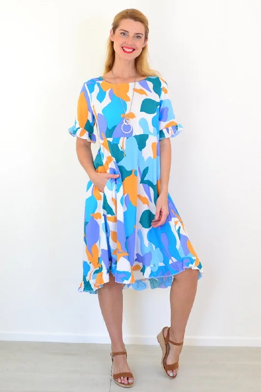 Colourful Abstract Summer Dress