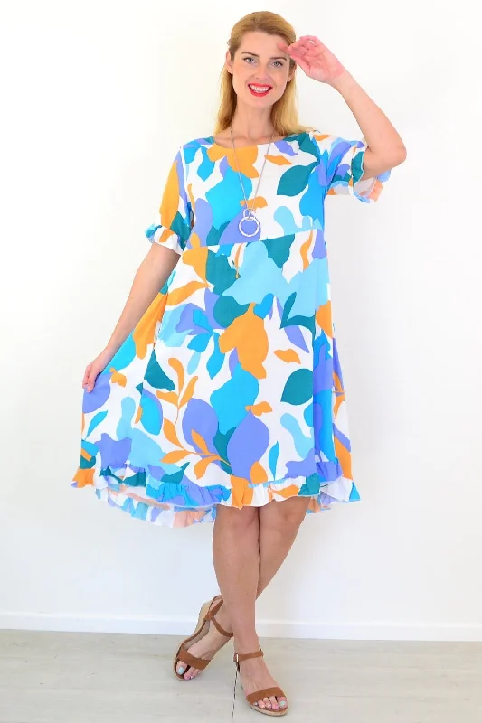 Colourful Abstract Summer Dress