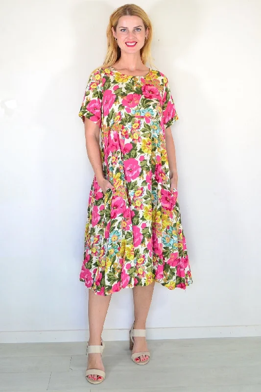 Colourful Garden Tunic Dress