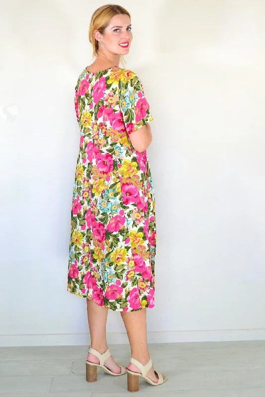 Colourful Garden Tunic Dress