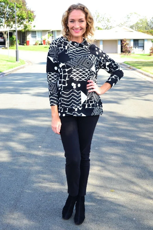 Dotty Do Little Long Sleeve Fleece Tunic Top