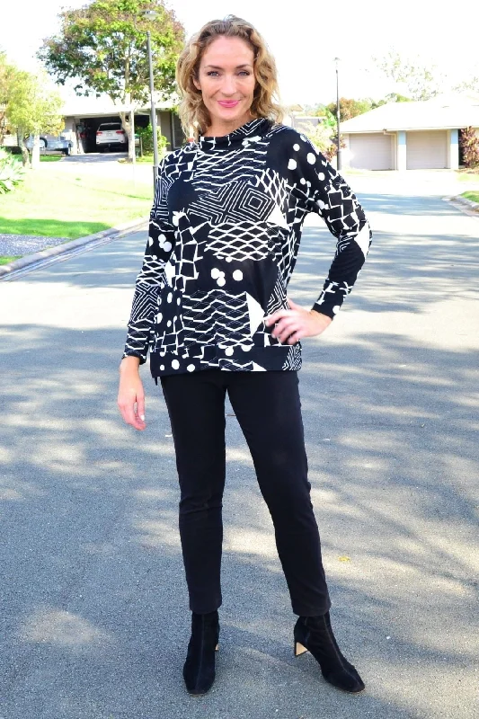 Dotty Do Little Long Sleeve Fleece Tunic Top