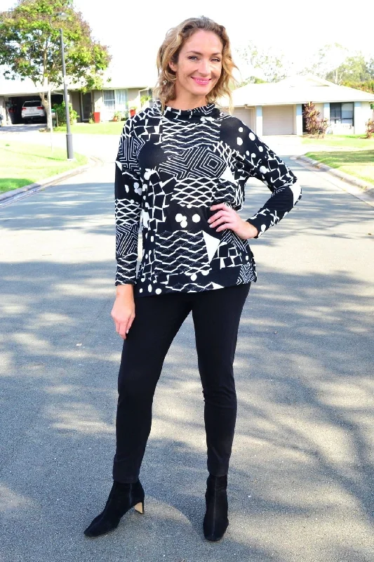 Dotty Do Little Long Sleeve Fleece Tunic Top