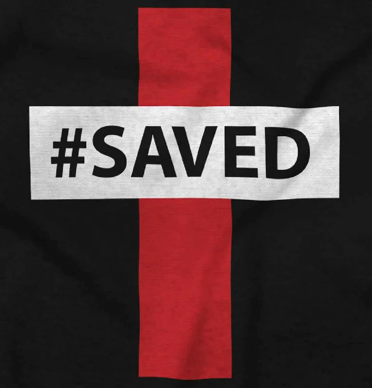 Hashtag Saved Ladies T Shirt