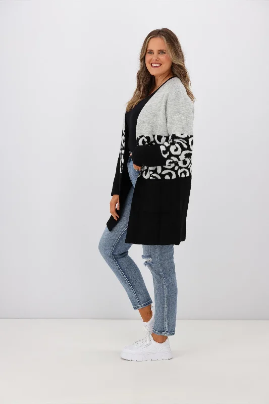 Leoni Carter Cardigan Black