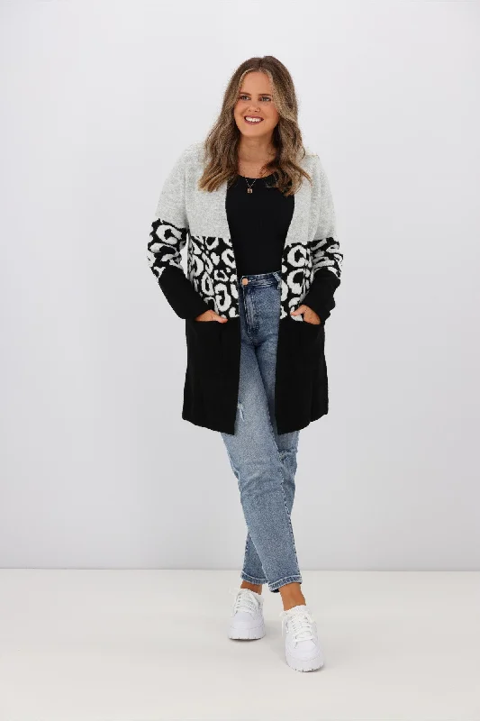 Leoni Carter Cardigan Black