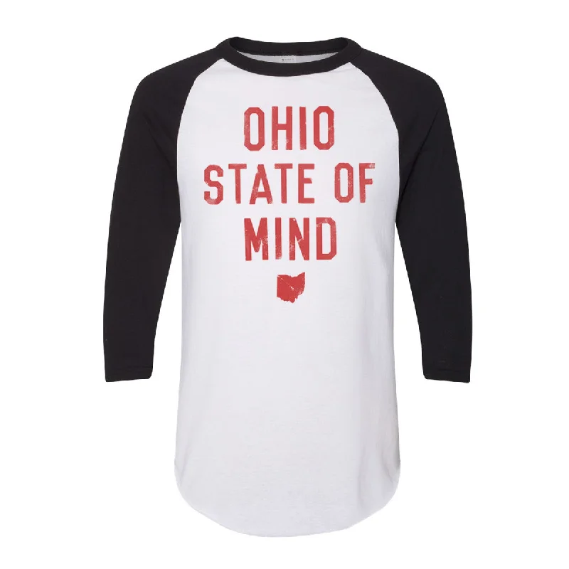 OHIO STATE OF MIND BLACK - RAGLAN TEE