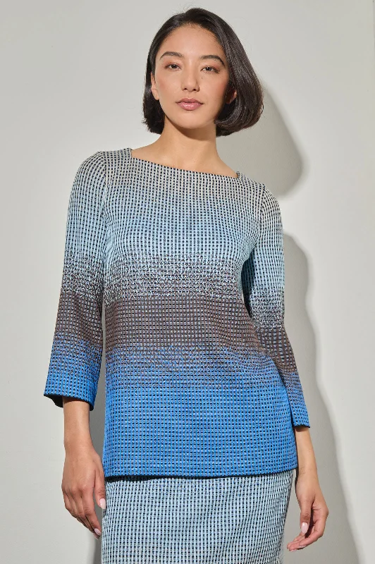 Ombre Jacquard Knit Tunic