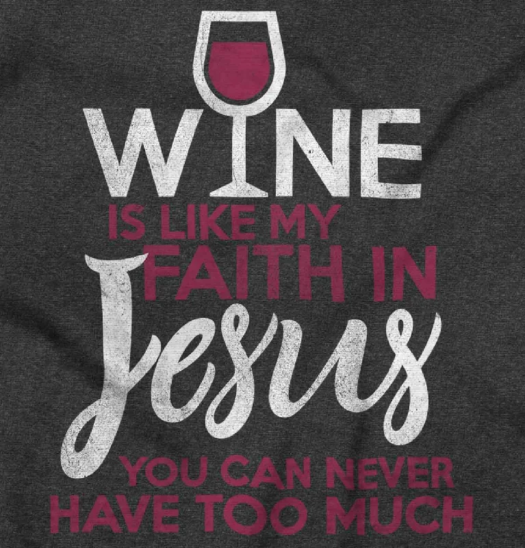 Wine Faith Jesus Zip Hoodie