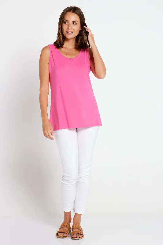 Bamboo Tank Top - Hot Pink