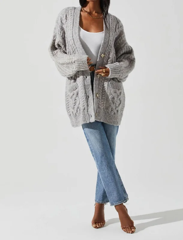 Charli Cardigan In Grey