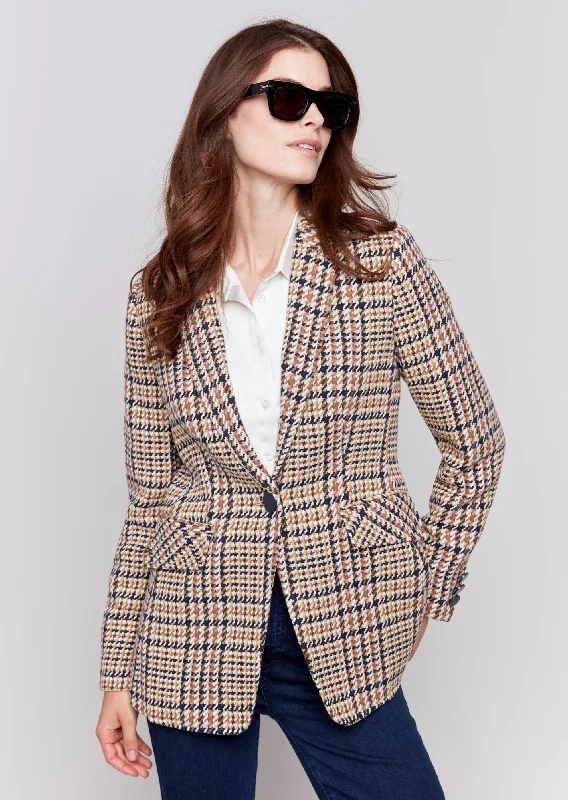 Charlie B - Plaid Tailored Blazer