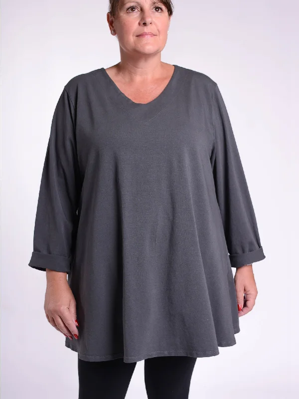 Size 2 - 24 26 28 30 32 / Charcoal Grey