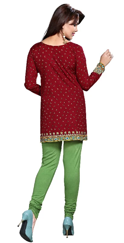 Elegant Maroon Short Kurta for Women – Stylish Indian Kurti