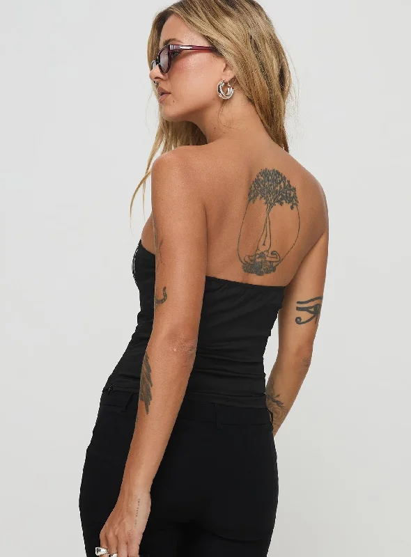 Everard Strapless Top Black