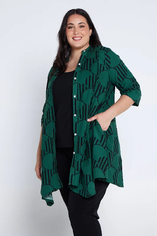 Hermione Shirt -  Green Print