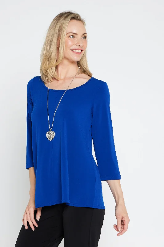 Josephine 3/4 Sleeve Top - Royal