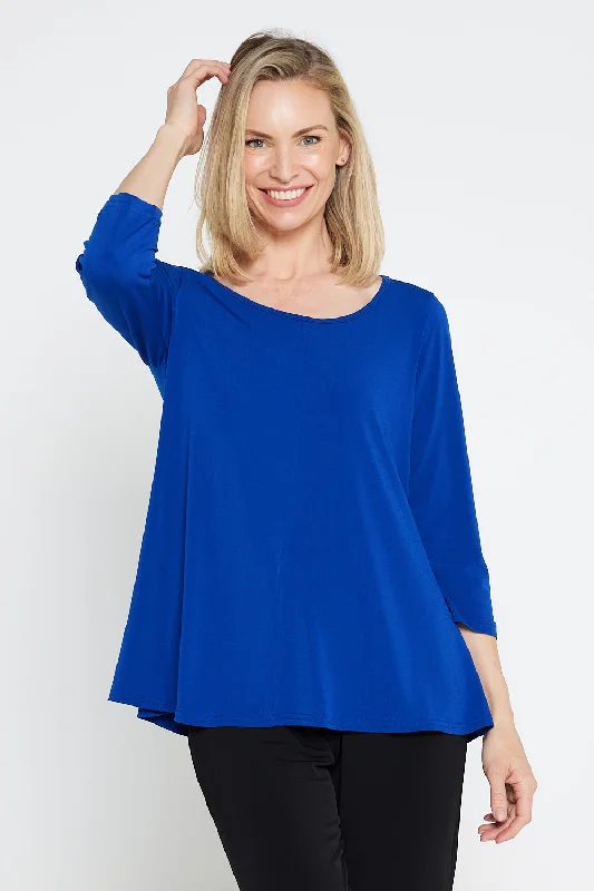 Josephine 3/4 Sleeve Top - Royal