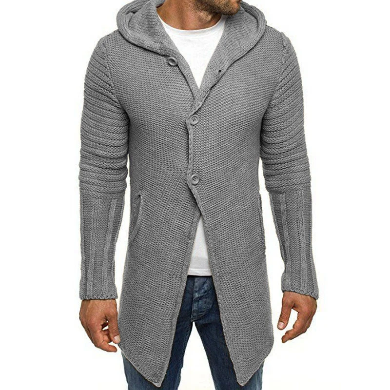 FZ Men's long hooded sweater top