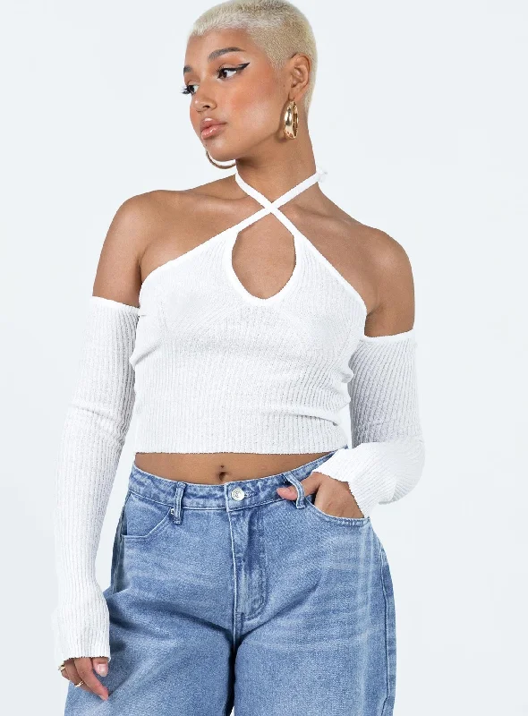 Nardoo Off The Shoulder Top Bone