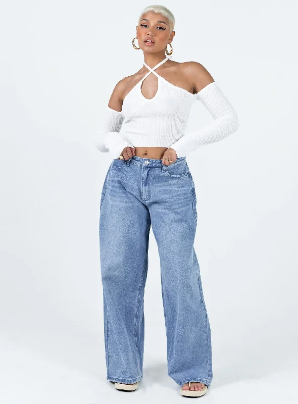 Nardoo Off The Shoulder Top Bone