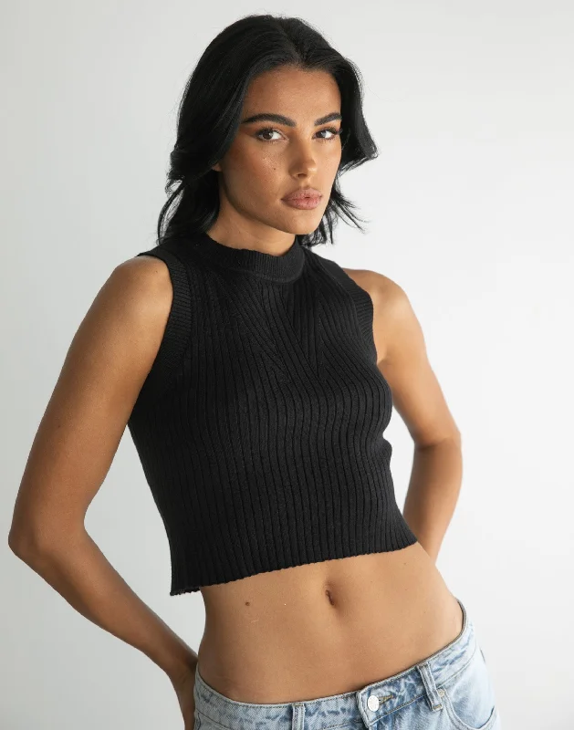 Nima Crop Top (Black)