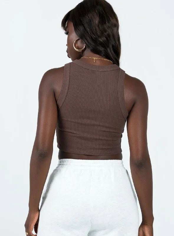 Classic Tank Top Brown