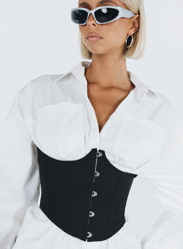 Rosina Underbust Corset Black