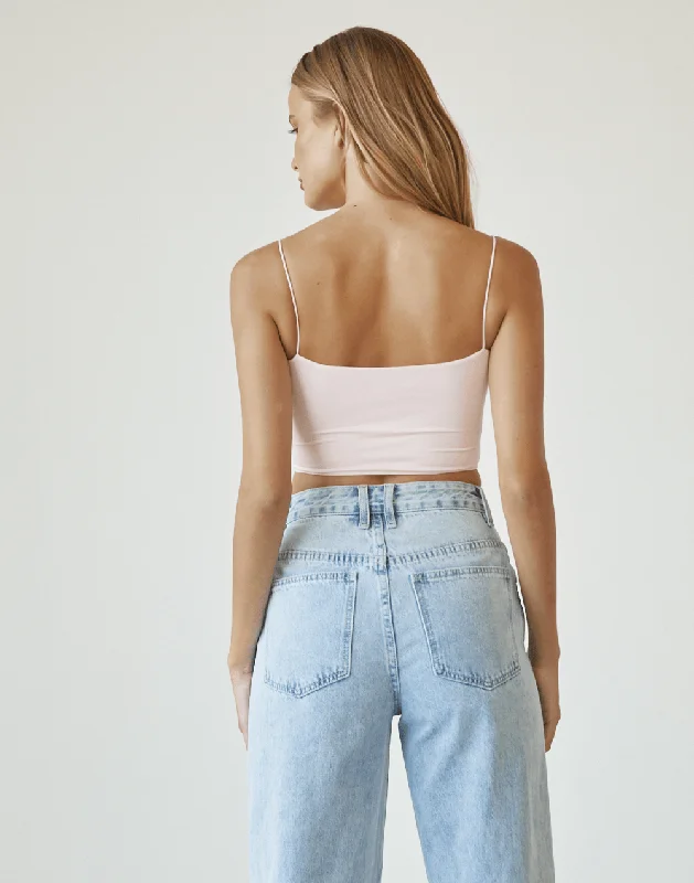 Tammy Crop Top (Baby Pink)