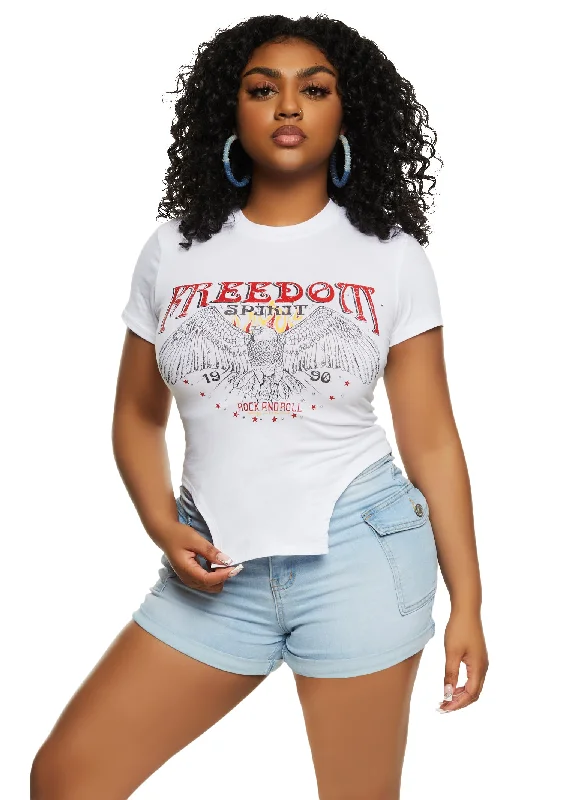 Freedom Hanky Hem Graphic Tee