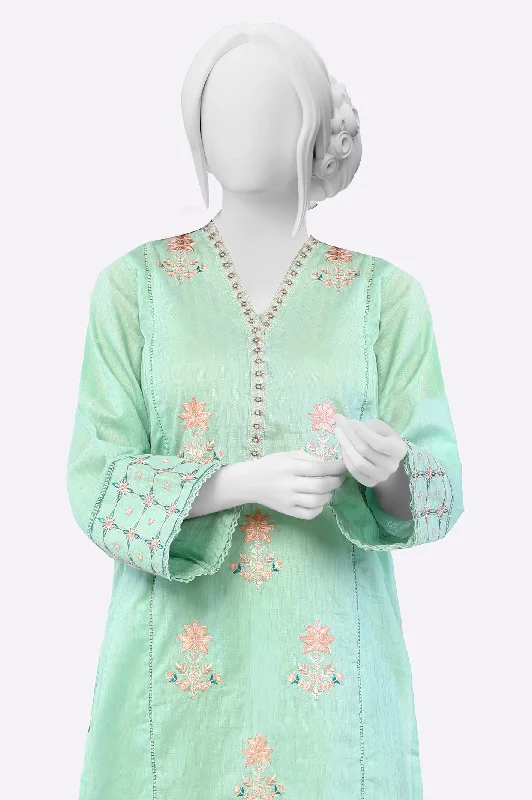 Light Green Embroidered 2PC