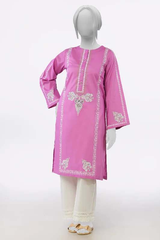 Light Purple Block Printed Kurti