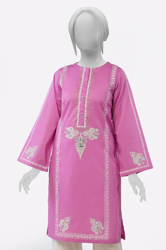 Light Purple Block Printed Kurti