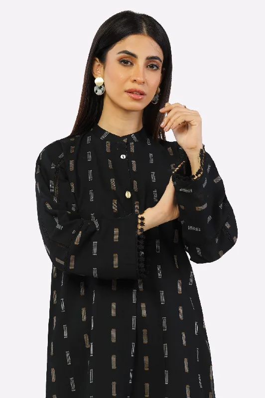 Black Dyed Stylised Kurti