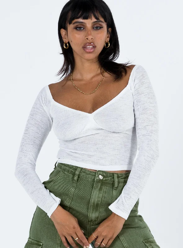 Zelda Off The Shoulder Top Ivory