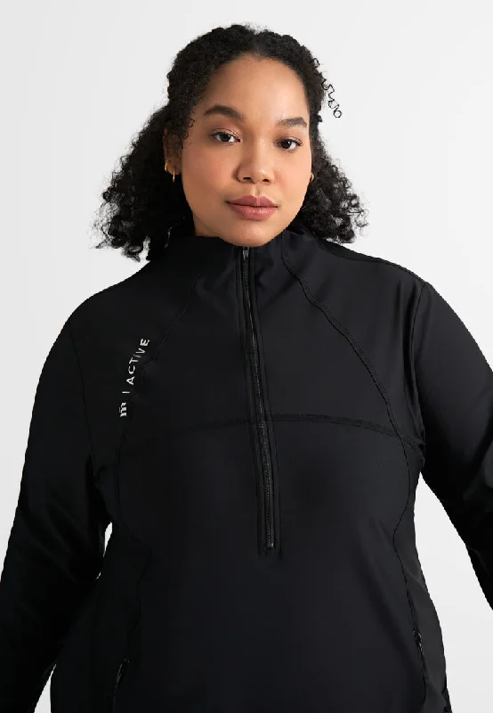 Swift High Neck Half Zip Active Top