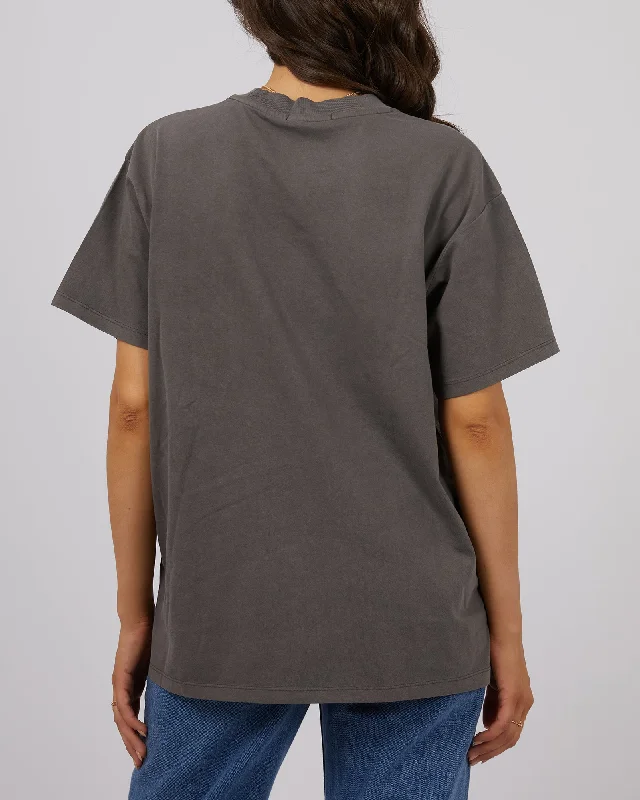 All About Eve Fearless Oversized Tee Charcoal