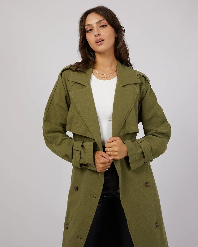 All About Eve Trench Coat Khaki