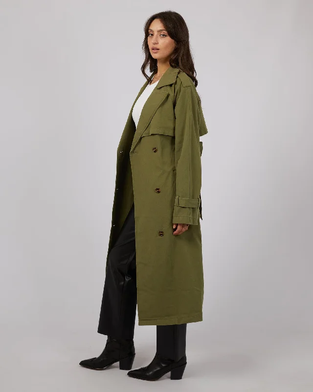 All About Eve Trench Coat Khaki