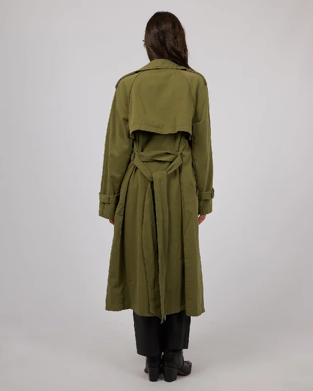 All About Eve Trench Coat Khaki